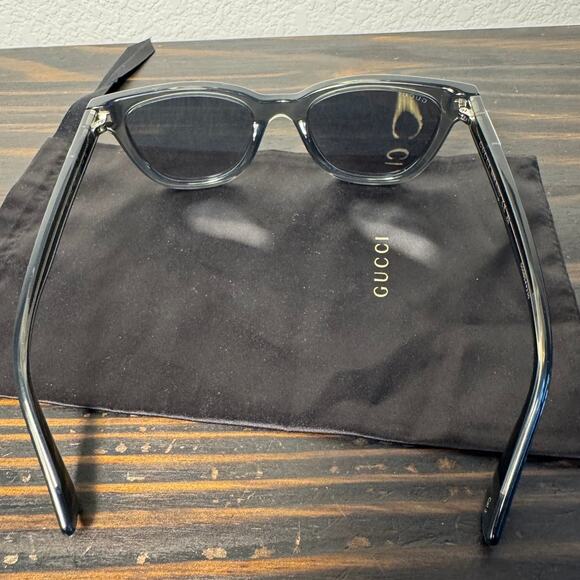 GUCCI Rectangle Wayfarer Red & Green Logo Sunglasses - Picture 6 of 10